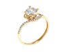 Золотое кольцо "Бриллиантовая мечта"-RD71
